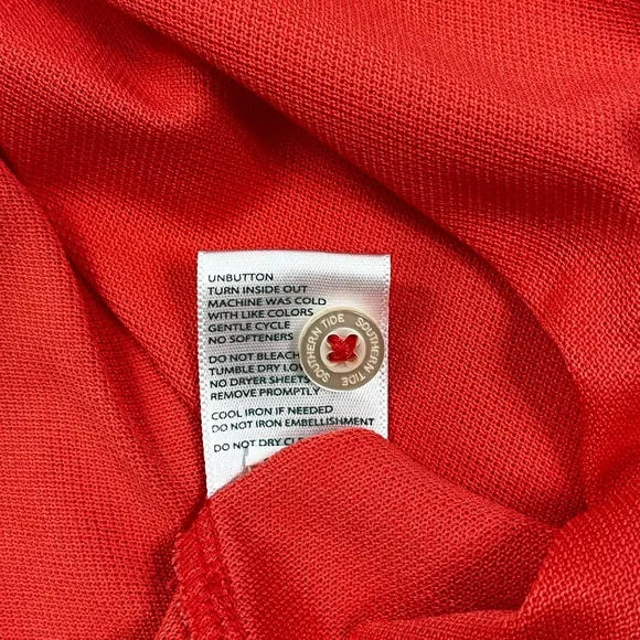 Southern Tide Coral Men's Polo Shirt - Picture 6 of 8